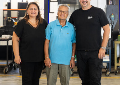 Il team G.D.R. in officina